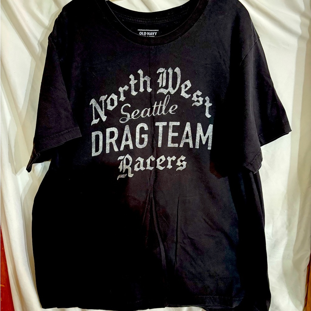 Old Navy Men's XXL Black Cotton Tee short sleeve 100% cotton